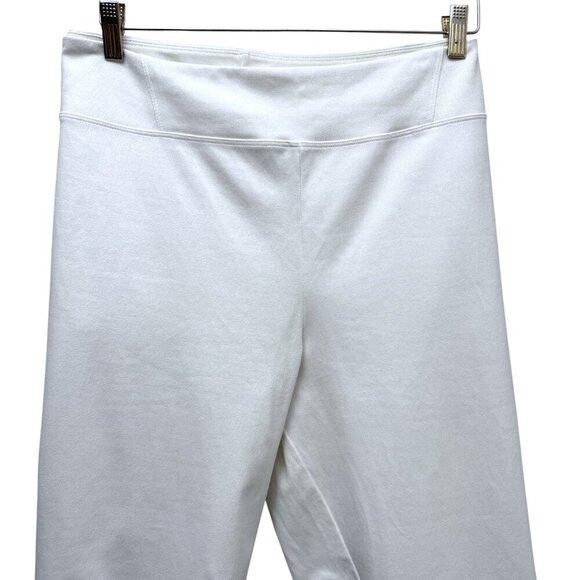 Women with Control White Jeans Plus Size 2X Petite Ankle Crop Pull on Stretch - Picture 3 of 10